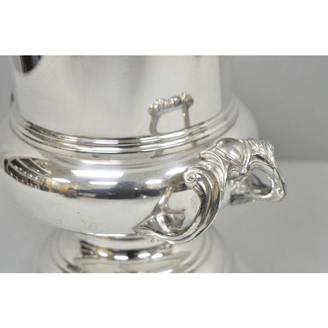 Mid 20th Century Vintage Fb Rogers Silver Plated Trophy Cup Champagne Chiller Ice Bucket Engraved For Sale - Image 5 of 18