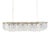 58 Zeppelin Chandelier in Crystal and Brass by J. T. Kalmar for Kalmar, Vienna, Austria, 1950s For Sale