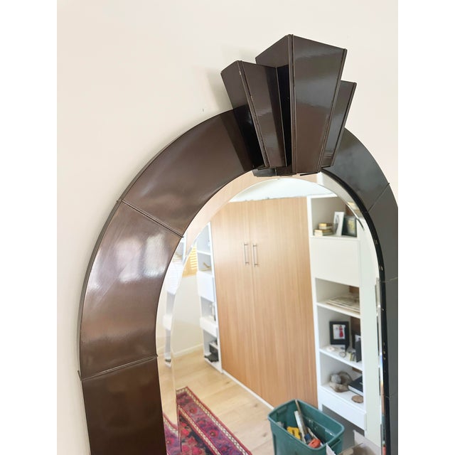 1980s 1980s Large Karl Springer Rare Mirror For Sale - Image 5 of 5