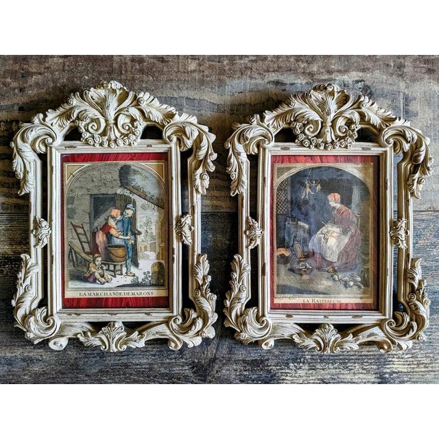 After Chardin, Figurative Compositions, Early 20th Century, Etchings, Framed, Set of 2 For Sale - Image 5 of 5