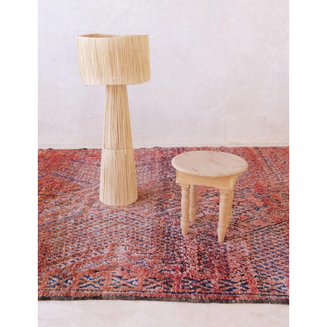 1980s Moroccan Red Wool Rug - 9.6 X 7 Ft For Sale In Cleveland - Image 6 of 8