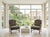 Pristine Pair of Vintage Baker French Provincial Bergere Chairs For Sale - Image 11 of 12