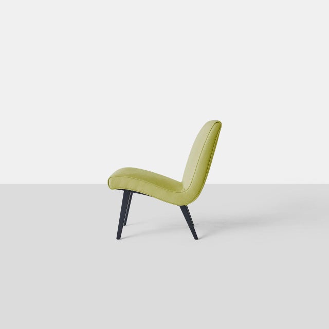 1950s Pair of Jens Risom Scoop Chairs for Hans Knoll For Sale - Image 5 of 8