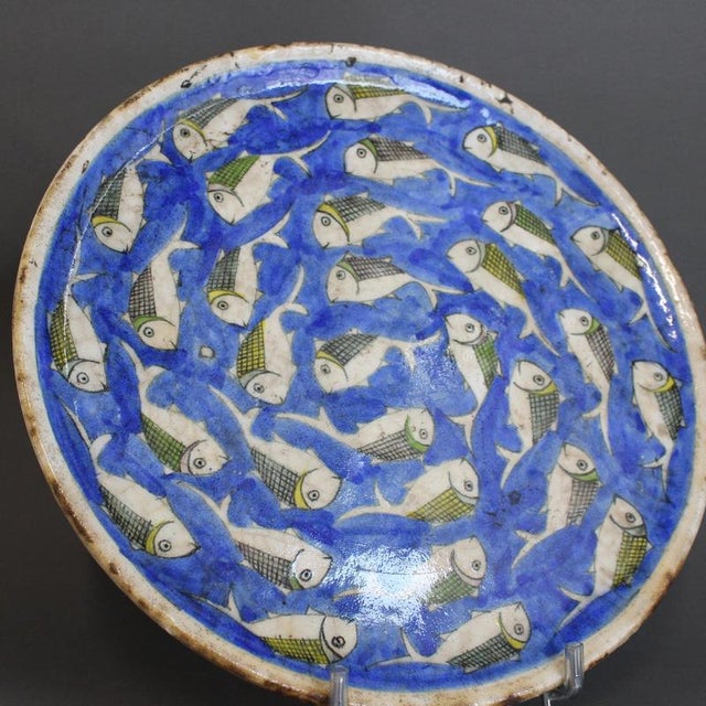 Hand-Painted Ceramic Plate from Shahidi For Sale - Image 9 of 17
