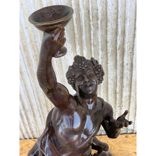 Early 20th Century Cast Bronze Statue of a Cherub Angel Signed by Ferdinando de Luca, Italy For Sale - Image 4 of 18