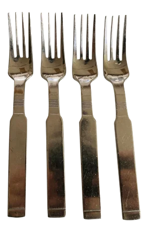 Midcentury Stanley Roberts Stainless Dinner Forks S/4