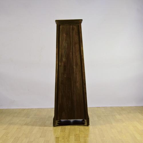Pyramid-Shaped Teak Display Cabinet with Four Shelves, 1900s For Sale - Image 6 of 9