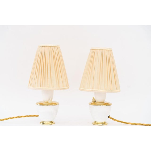 Rupert Nikoll Table Lamps with Fabric Shades by Rupert Nikoll, Vienna, 1950s, Set of 2 For Sale - Image 15 of 15