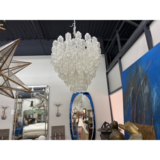 Glass 1960s Italian Modern Murano Glass Chandelier by Toni Zuccheri for Venini For Sale - Image 7 of 7