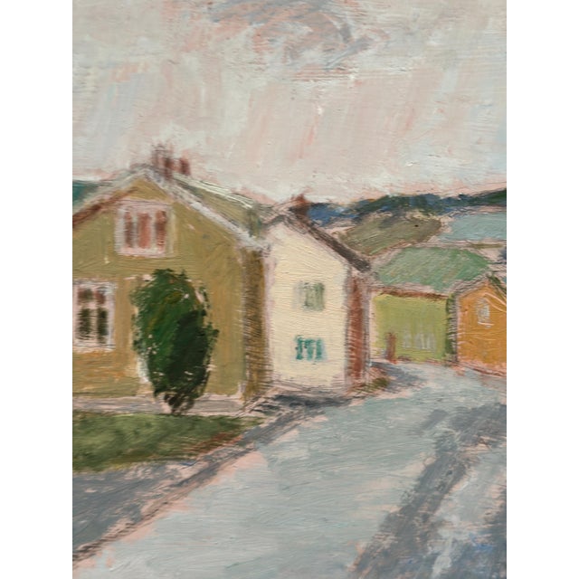 John Hedman, City View, 1982, Oil Painting on Panel, Framed For Sale - Image 9 of 18