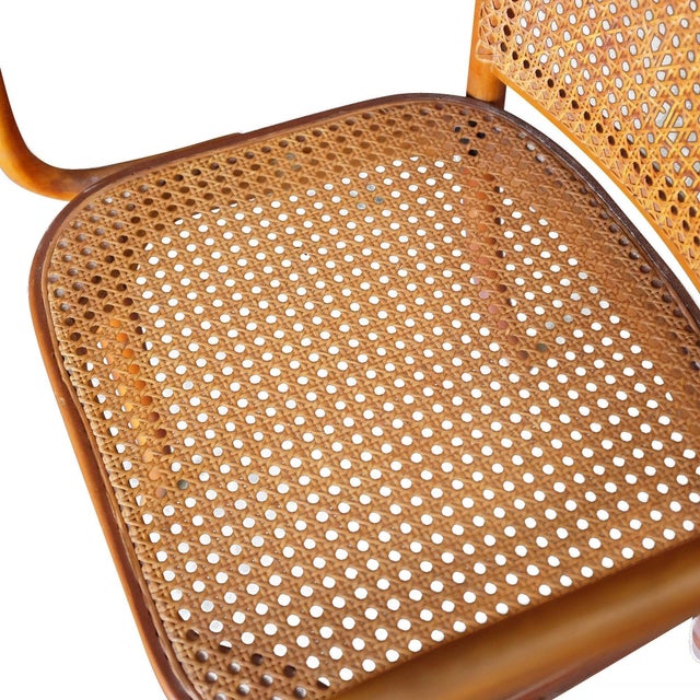 Wood 1920s Josef Hoffmann for Stendig Bentwood Cane Dining Chairs, Set of Six For Sale - Image 7 of 11