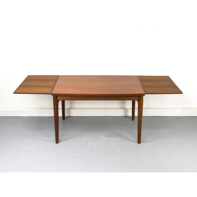 Wood Vintage Danish Extendable Dining Table in Teak by Grete Jalk for Glostrup, 1960s For Sale - Image 7 of 18