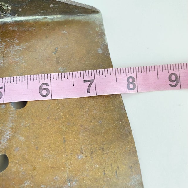 Antique Patina’d Brass Horse Stirrup Equestrian Bookend For Sale - Image 9 of 12