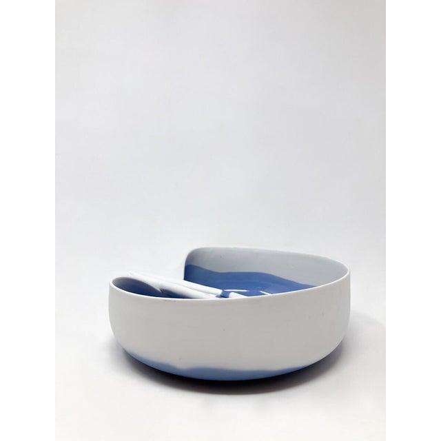 Mid-Century Modern Porcelain Dish attributed to Piet Stockmans, 1991 For Sale - Image 4 of 8