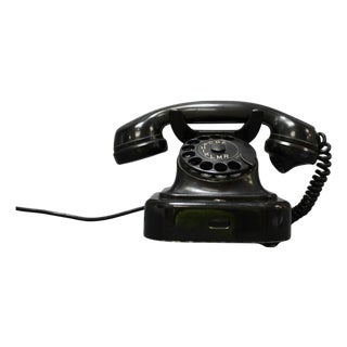 Mid-Century Modern Bakelitte Rottary Telephone from Tesla, 1950s For Sale