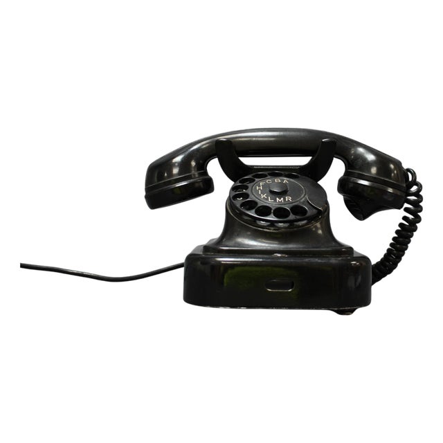 Mid-Century Modern Bakelitte Rottary Telephone from Tesla, 1950s For Sale