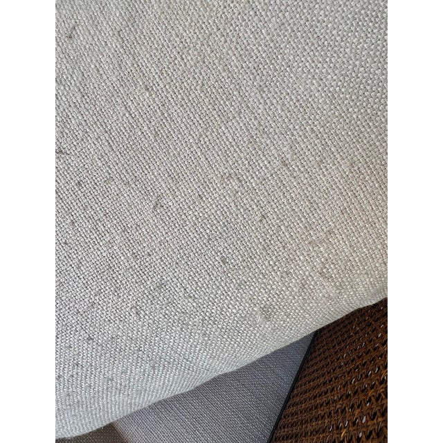 Early 20th Century French Style Walnut and Cane Lounge Chair For Sale - Image 9 of 10