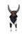 Folk Art Original Rare Vintage Brazilian Folk Art Ceramic of a Bull 10.5" H For Sale - Image 3 of 6
