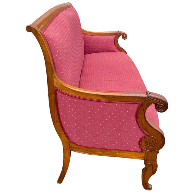 Napoleon Directoire-Style Banquette Lounge, 1890s For Sale - Image 3 of 7