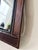 Vintage Hand-Stitched Leather Mirror With Brass Finials | Greek Modernist, Circa 1960s–1970s For Sale - Image 4 of 4
