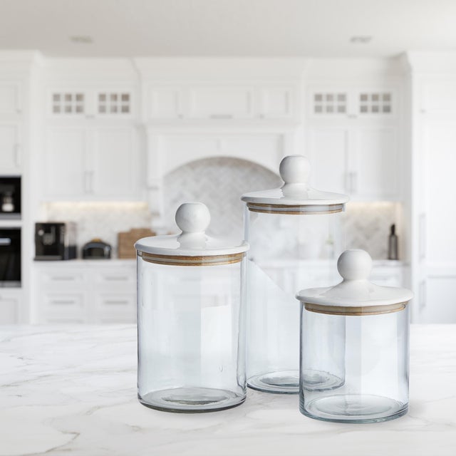 French Country Petaluma Canisters, Set Of 3 For Sale - Image 3 of 3