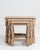 1970s Set Of Three Oak Nesting Tables For Sale - Image 11 of 13