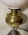 Large Antique Ornate 1800s Brass Glass Electrified Oil Table Parlor Banquet Lamp For Sale In New York - Image 6 of 12