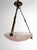 Bronze Pendant Light with Molded Pressed Glass Bowl from Degué, France, 1930s For Sale - Image 13 of 13
