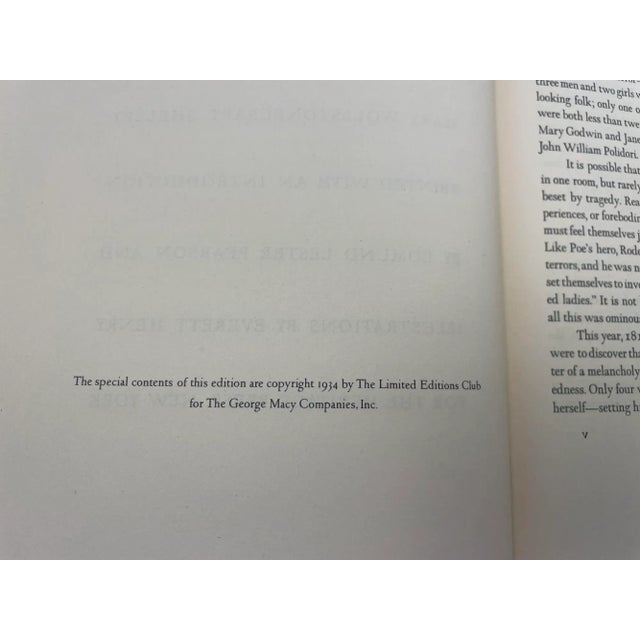 Frankenstein or the Modern Prometheus Hardcover Book 1950 Edition For Sale - Image 4 of 6