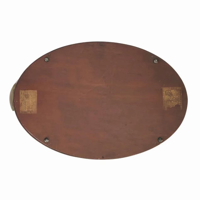 Manning Bowman & Co. Edwardian Mahogany Serving Tray For Sale - Image 9 of 12