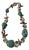 1960s Single Strand Lg Chunky Turquoise Necklace For Sale