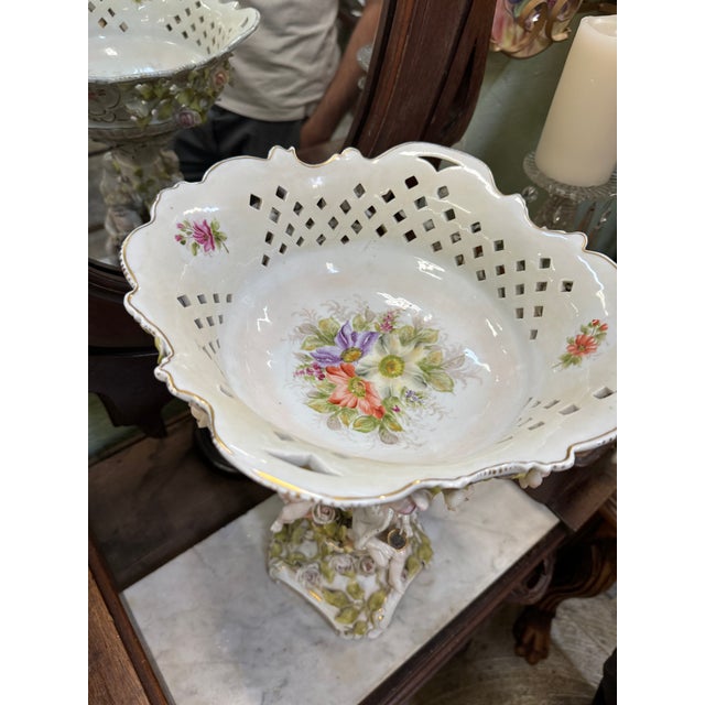 Early 19th Century Antique German Von Schierholz Porcelain Figurine Centerpiece For Sale - Image 5 of 11