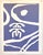 Viola Burley Leak, Motif (Purple), African American Artist Viola Leak Woodcut or Silkscreen Print, 1982 For Sale - Image 4 of 4