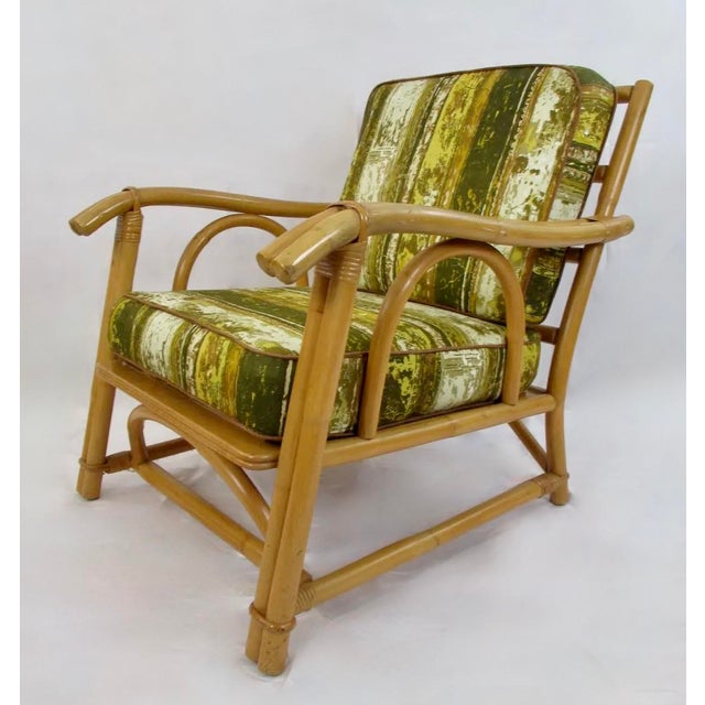 Mid-Century Modern Mid-Century John Wisner Design for Ficks Reed Bentwood Bamboo Rattan Club Lounge Chair For Sale - Image 3 of 18