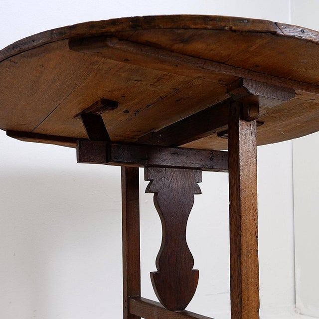 Folding Winegrower's Table in Oak For Sale - Image 11 of 14