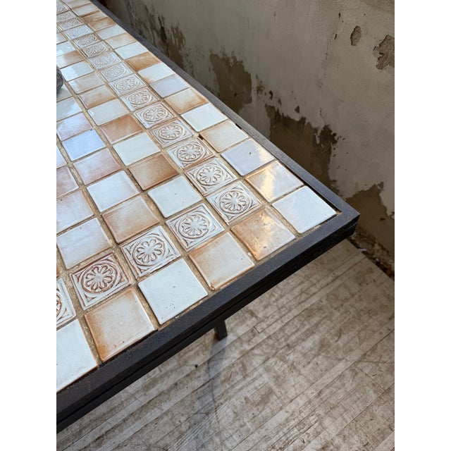 Vintage Tiled Dining Table from Capron, 1950s For Sale - Image 9 of 18