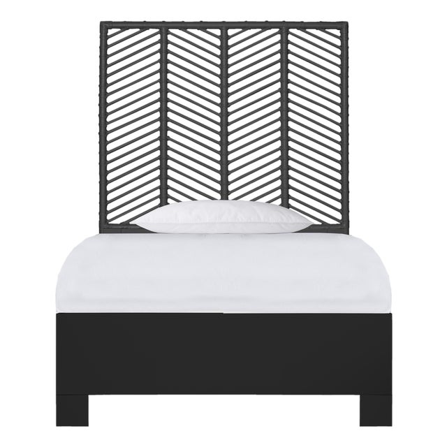 Liam Platform Bed Twin - Black For Sale