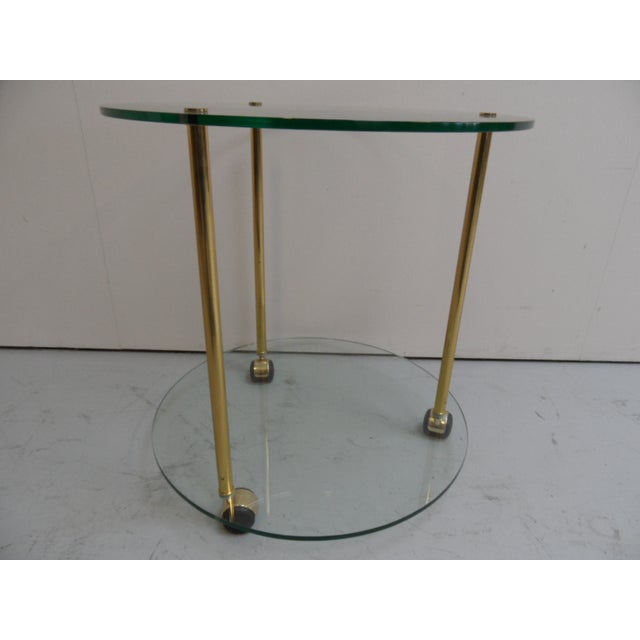 Vintage Trolley with Glass, 1970s, in Flawless conditions. Designed 1970 to 1979