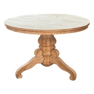 Biedermeier Fruitwood Tilt Top Round Breakfast Table, 19th C For Sale