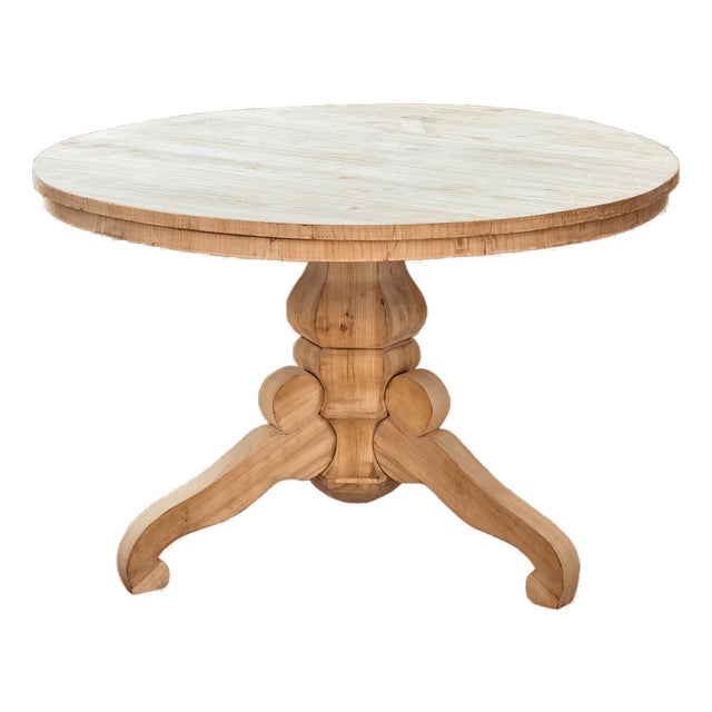 Biedermeier Fruitwood Tilt Top Round Breakfast Table, 19th C For Sale