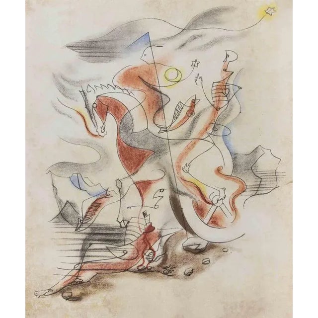Pochoir realized after André Masson in 1933. Editions Jeanne Boucher (Paris) and John Becker (New York). Not signed. Very...