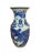 Impressive Vintage Blue and White Chinoiserie Vase with a Celadon Background This vase features traditional Chinese pagoda...