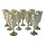 1950s Vintage Boho Chic Art Deco Mexican Antonio Pineda Sterling Silver Cordials - Set of 10 For Sale