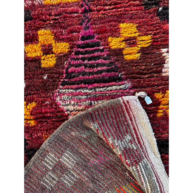 Red Berber Moroccan Rug, 1990s For Sale - Image 8 of 9