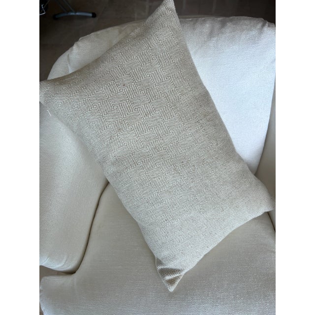 Single Belgian Linen/Cotton Cushion/Pillow-22” X 14" For Sale - Image 10 of 10