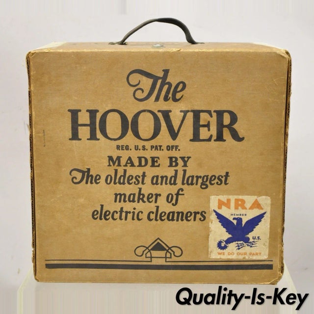 The Hoover Co Model 450 Advertisement Cardboard Box Nra Sticker Delivery Box For Sale - Image 13 of 13