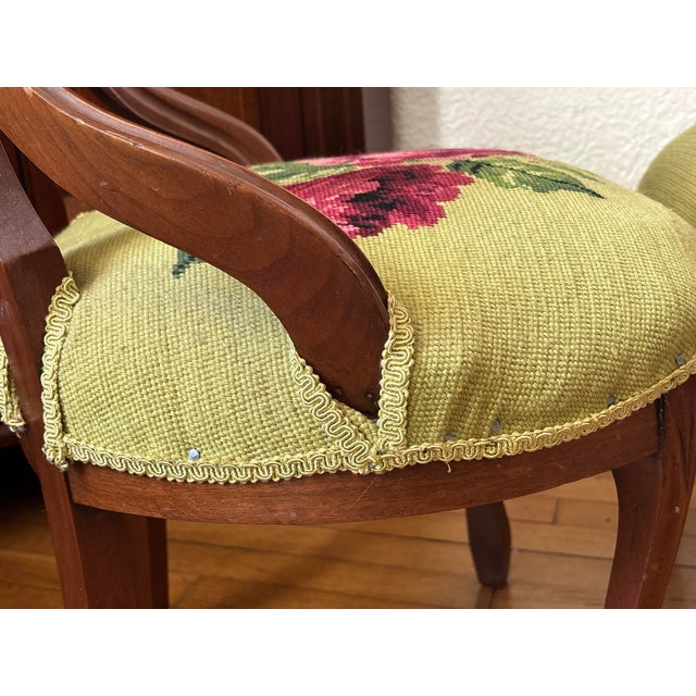 Late 19th Century 19th Century Victorian Mahogany Balloon Back Parlor Side Chairs - A Pair For Sale - Image 5 of 12