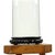 Large Antique Mouth-Blown Glass Dome on Asian Wooden Base, 1890s For Sale - Image 4 of 11