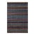Shabby Chic Black/Blue High Low Wool Rug - 2'10'' X 5'1'' For Sale