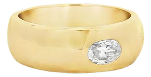 Talia Jade 18k Gold Diamond Flush-Set Band Ring, Size 6